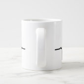 非常にありふれた心拍デザイン ジャンボコーヒーマグカップ (裏面)