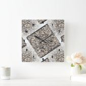 非常におもしろいと珍しい岩 スクエア壁時計 (ホーム)