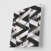 非常におもしろいと珍しい金属工程 スクエア壁時計 (傾斜)