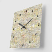 非常におもしろいと異常な抽象芸術マス スクエア壁時計 (傾斜)