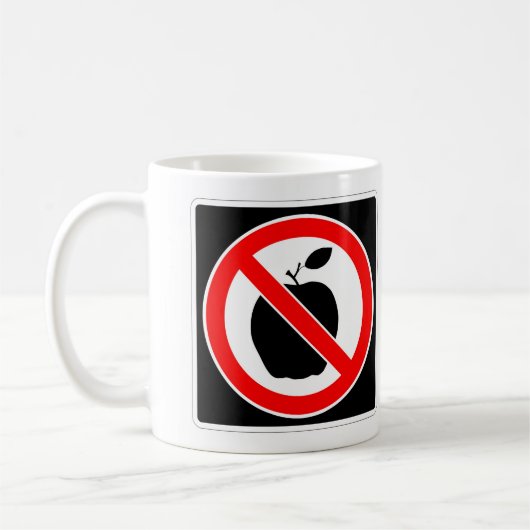 非常におもしろいなしAPPLEサインコーヒーマグ コーヒーマグカップ (左)
