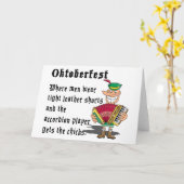 非常におもしろいなオクトーバーフェスト カード (黄色い花)