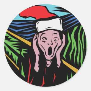 非常におもしろいなクリスマス ラウンドシール