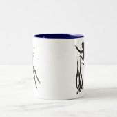 非常におもしろいなスキューバダイバー ツートーンマグカップ (中央)