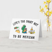 非常におもしろいなメキシコカード カード (黄色い花)