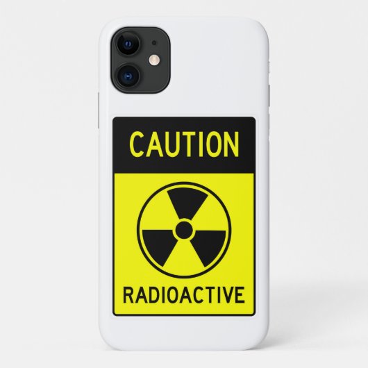 非常におもしろいに注意した放射性標識iPhoneケース Case-Mate iPhoneケース (裏面)