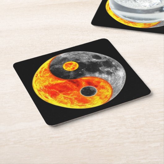 非常におもしろいインとヤンサンアンドムーン スクエアペーパーコースター (アングル)