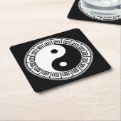 非常におもしろいインとヤン スクエアペーパーコースター (アングル)