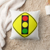 非常におもしろいクラシックのトラフィック信号の前方サイン クッション (ブランケット)