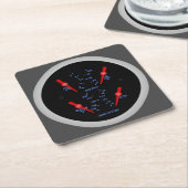 非常におもしろいクワッド自動メータシステムコースターセット スクエアペーパーコースター (アングル)