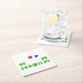 非常におもしろいシミュレートされたDVDプレーヤーボタンのコースターセット スクエアペーパーコースター (インサイチュ)