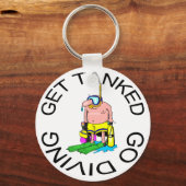 非常におもしろいスキューバダイビング キーホルダー (正面)