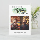 非常におもしろいメリー緑の水色2枚の写真 シーズンカード (スタンド正面)