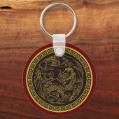 非常におもしろい中国のドラゴンキーチェーン キーホルダー (正面)