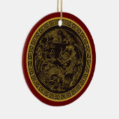 非常におもしろい中国のドラゴンクリスマスオーナメント セラミックオーナメント (右)