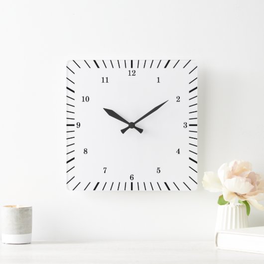 非常におもしろい伝統的スタイルウォールクロック スクエア壁時計 (ホーム)