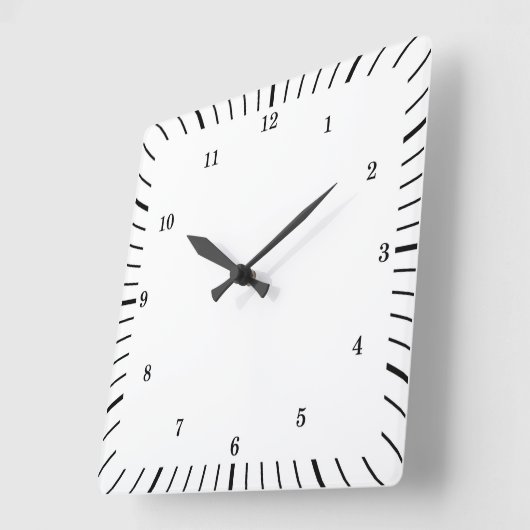 非常におもしろい伝統的スタイルウォールクロック スクエア壁時計 (傾斜)