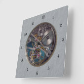 非常におもしろい模擬透明な時計 スクエア壁時計 (傾斜)