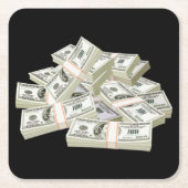 非常におもしろい積み上げキャッシュコースターセット スクエアペーパーコースター (正面)