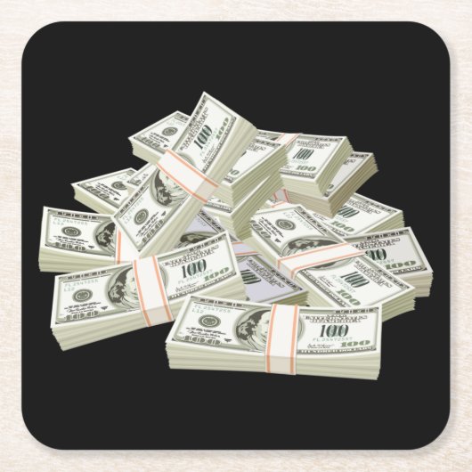 非常におもしろい積み上げキャッシュコースターセット スクエアペーパーコースター (正面)