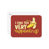 非常におもしろい食欲バナナかわいいバレンタインデー ノートカード (正面/裏面インサイチュ)