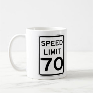 非常におもしろい70 MPH道路標識コーヒーカップ コーヒーマグカップ