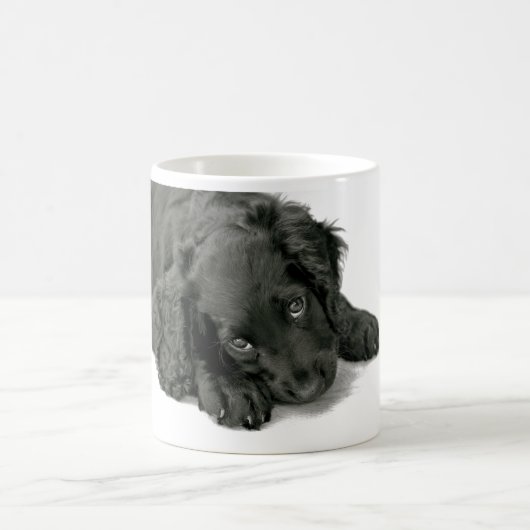 非常にかわいい子犬 コーヒーマグカップ (中央)