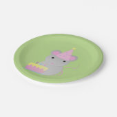 非常にかわいい誕生日パーティーマウス ペーパープレート (アングル)