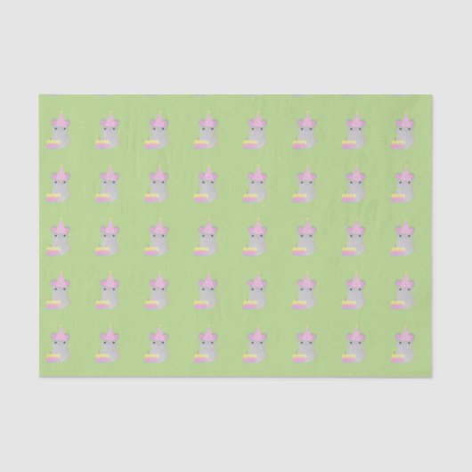 非常にかわいい誕生日パーティーマウス 薄葉紙 (正面)