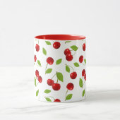 非常にさくらんぼのマグ-白の… マグカップ (中央)