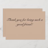 非常によい友人カードがあることをありがとう サンキューカード (正面/裏面)