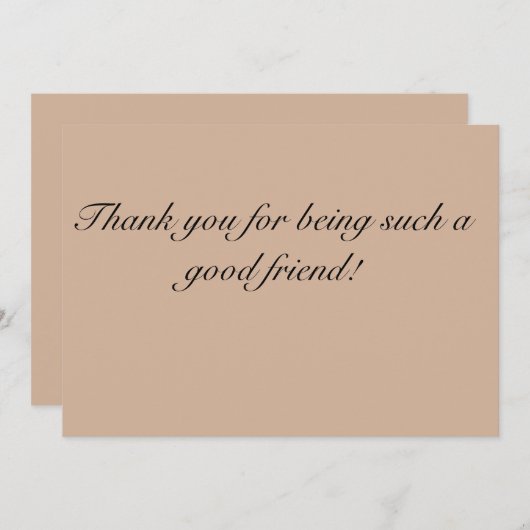 非常によい友人カードがあることをありがとう サンキューカード (正面/裏面)