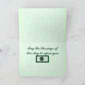 非常にアイルランドのお祝い シーズンカード (内部)