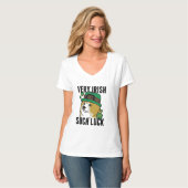 非常にアイルランド語そのような運、セントパトリックの日 Tシャツ (正面フル)