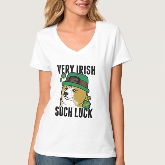 非常にアイルランド語そのような運、セントパトリックの日 Tシャツ (正面)