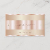 非常にエレガントバラの金ゴールド効果(小さなダイヤモンド) 名刺 (正面)