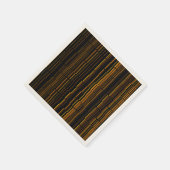 非常にオカッコいいレモダンンジストライプの スタンダードカクテルナプキン (角)