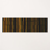 非常にオカッコいいレモダンンジストライプの ヨガマット (正面(横))