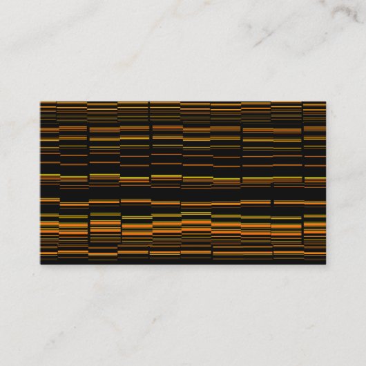 非常にオカッコいいレモダンンジストライプの 名刺 (正面)