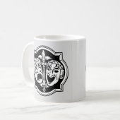 非常にカッコいい喜劇と悲劇の劇場のマスク コーヒーマグカップ (正面左)