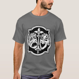 非常にカッコいい喜劇と悲劇の劇場のマスク Tシャツ