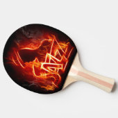 非常にカッコいい燃えるジャズ 卓球ラケット (横)