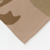 非常にカッコいい軍隊スタイル砂漠迷彩柄パターン フリースブランケット (角)