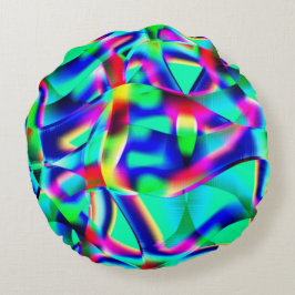 非常にカラフルが曲線で、緑が優勢です。 ラウンドクッション