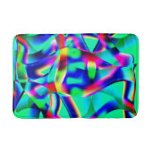 非常にカラフルの曲線の形状、緑の上に広がる… バスマット (正面)