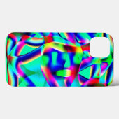 非常にカラフルの曲線の形状、緑の上に広がる… Case-Mate iPhoneケース (裏面 (横))