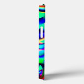 非常にカラフルの曲線の形状、緑の上に広がる… Case-Mate iPhoneケース (裏面 / 右)