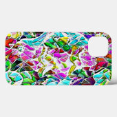 非常にカラフルの石を牛乳スープに浸した形 Case-Mate iPhoneケース (裏面 (横))