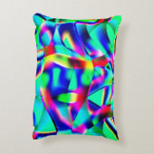 非常にカラフル曲線の形状、緑が優先… アクセントクッション (裏面(縦))