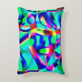 非常にカラフル曲線の形状、緑が優先… アクセントクッション